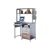 Monster Bedroom Desk Hutch - Charcoal/ Black