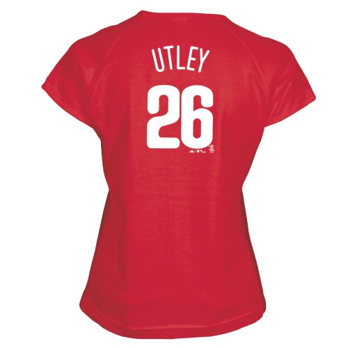 Chase Utley Philadelphia Phillies Women's Name and Number T-Shirt (Medium)