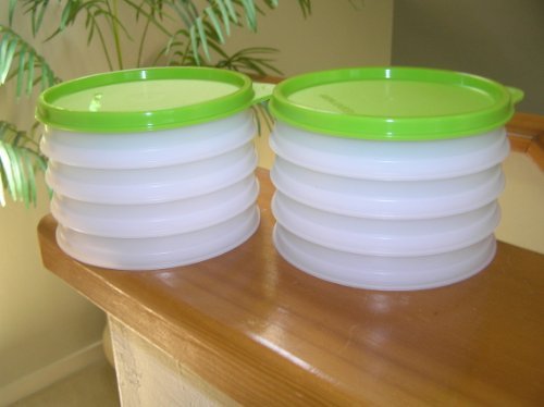 Tupperware 2 Sets of 4 Hamburger Keepers