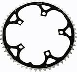 Rocket Alloy Ramped Chainring 130mm 5 Bolt 53T Black/Silver