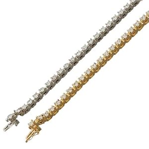 14kt Yellow Gold Modish Diamond Tennis Bracelet