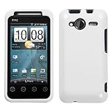 Solid Ivory White Durable Protective 2 Piece Crystal Hard Case Cover for Sprint HTC EVO Shift 4g 7373 Android Smartphone