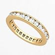 18k Yellow Gold Channel set Diamond Eternity Wedding Band Ring (G-H/SI, 1 ct.)