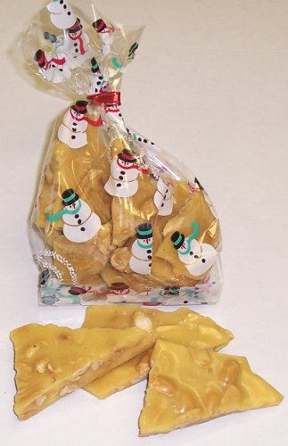 Scott's Cakes Peanut Brittle 1 Pound Snowman Bag