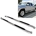 RAFTUDRIVE 3 inch Round Stainless Steel Running Boards Fit 05-16 TOYOTA Tacoma Double Cab (With 2 full size front doors and 2 full size rear doors)