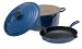 Le Creuset Blue Round French Oven 7 Qt. with Bonus Skillet 9"