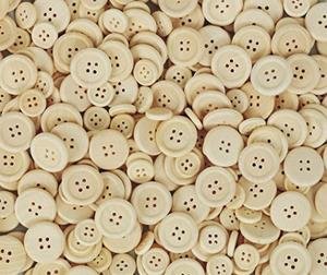 Childrens Toyshop  Toys : Wooden Craft Buttons 8oz. (350/Bag)