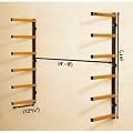 Triton WRA001 41-Inch Tall by 4-6-Feet Wide by 12-13/16-Inch Deep Wall Mounted Woodrack
