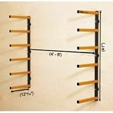 Triton WRA001 41-Inch Tall by 4-6-Feet Wide by 12-13/16-Inch Deep Wall Mounted Woodrack