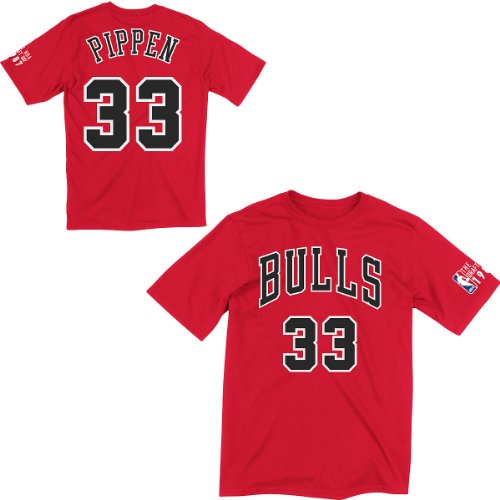 Adidas Chicago Bulls Scottie Pippen Hwc Player Draft Day T-Shirt Medium