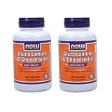 Now Foods Glucosamine Chondroitin 750/600mg Twinpack, 2x60 Tablets