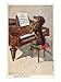 Musical Dachshund Plays a Tune on the Piano Art Giclee Poster Print, 18x24