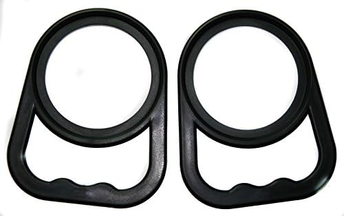 DELUXE Jug Carrying Handle for Hydro Flask Wide Mouth (18oz/40oz/64oz), Lifeline Style Bottles, and 64 oz Stainless Steel Beer Growler, 2-Pack (BLACK)