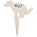ANTI HUNDE-HAUFEN SCHILD NO! ZUM STECKEN GUSSEISEN