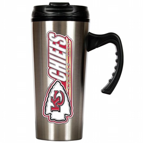 NFL Kansas City Chiefs 16-Ounce Stainless Steel Travel Mug