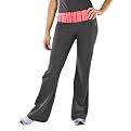 Icon by Marika Women's Ruched Waist Yoga Pant - Gray/Pink