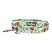 Blueberry Pet Durable The Cherry Garden Turquoise Designer Dog Leash 5 ft x 3/4