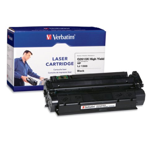 Verbatim HP Q2613X LaserJet 1300 Replacement High Yield Laser Cartridge (96006)Black Toner