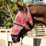 Kensington Long Fly Mask without Ears - Red