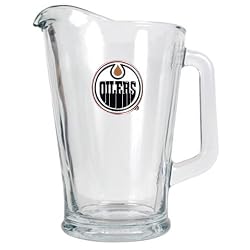 Edmonton Oilers NHL 60oz Glass Pitcher - Primary Logo by Great American Products
