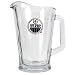 Edmonton Oilers NHL 60oz Glass Pitcher - Primary Logo by Great American Products
