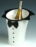 Prodyne Tuxedo Wine Bucket - White & Black (TB-5-W)