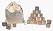 Uncle Goose Wooden ABC Blocks with Bag - Made in the USA