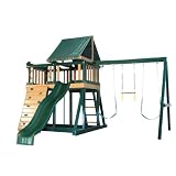 Congo Monkey Playset #1 with Swing Beam - Green and Cedar