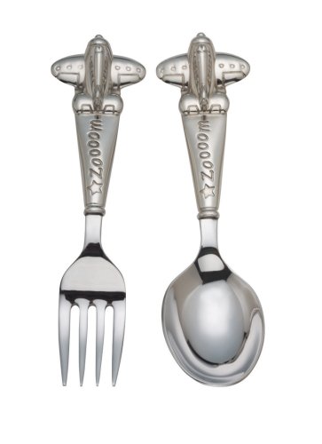 Reed & Barton Zoom Zoom 2-Piece Baby Flatware Set