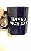 Have a Nice Day Middle Finger Coffee Mug 11oz Laser Engraved-blue