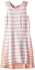 Girls Cotton/Knit Summer Striped Print Party Dress 