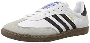 adidas Originals Men's Samba Soccer-Inspired Sneaker,White/Black/Gum,8 M US