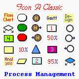 Hi-Res Process Management Icon Collection for Agendus/Datebk5/GreatDates/SplashID/MonthPlanner downloadable Software