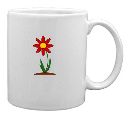 Red Flower Mug