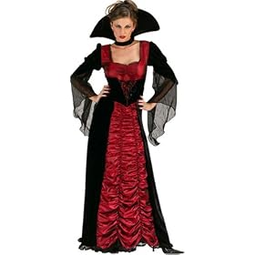 Adult Taffeta Coffin Vampire Vampiress Halloween Costume