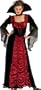 Adult Taffeta Coffin Vampire Vampiress Halloween Costume
