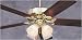 Emerson Ceiling Fans 50 Builder Plus Model CF711PB in Polished Brass. Indoor fan.