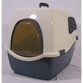 'Bill' Cat Loo with Side Filter 50 x 40 x 42cm - Blue