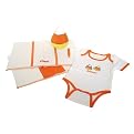 Halloween Sweet 4-pc. Layette Set - White/ Orange
