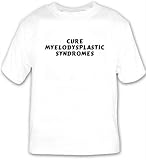Cure Myelodysplastic Syndromes T-shirt Large White