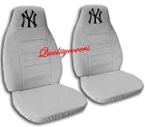 2 Silver "New York" seat covers for a 1998-2001 Ford Ranger. 60/40 seat covers with armrest included.