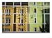 Reflection of Colourful Old Buildings on Modern Building, Innsbruck, Austria, Photographic Poster Print by Glenn Beanland, 32x24