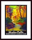 Akaka Falls, Art Poster by Rick Sharp, with Wood Frame, poster size: 18 x 24
