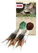 KONG Naturals Crinkle Ball with Feathers Cat Toy (Colors Vary)
