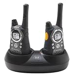 Motorola T6500R GMRS / FRS Rechargeable Two-Way Radios, Black (2 Pack)