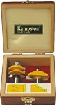 Kempston KC3021 Panel Raiser-Roman Ogee Router Bit and Reversible Rail and Stile Cutter, 1/4 Inch Shank 2-Piece Set