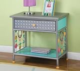 Bauble Girls Nightstand 25hx26w Silver