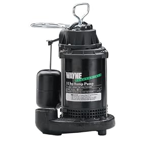 Wayne CDU800 1/2 HP Cast Iron Submersible Sump Pump