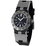 Bvlgari Diagono Titanium and Black Rubber Ladies Watch TI32BTAVTD SLN by Bvlgari