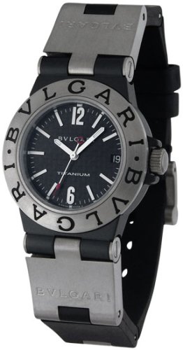 Bvlgari Diagono Titanium and Black Rubber Ladies Watch TI32BTAVTD/SLN